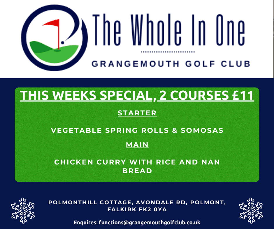 This Week’s Special at The Whole In One!
