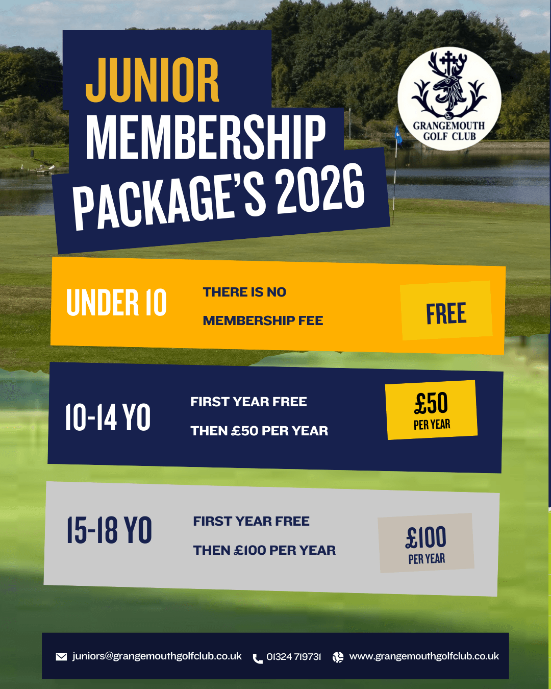 Junior Golf at Grangemouth Golf Club – 2026 Membership Packages Announced!